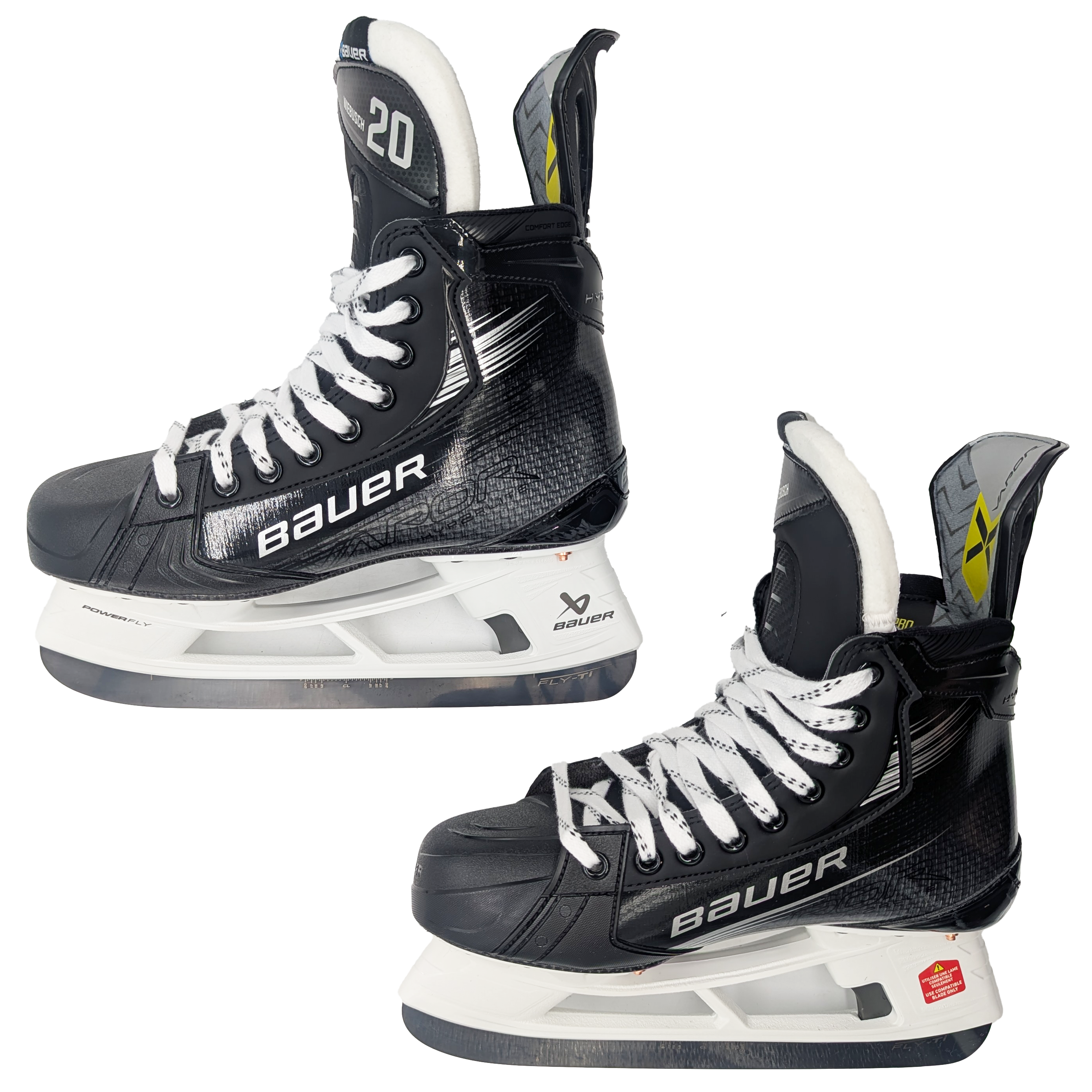 Bauer Vapor Hyperlite 2 – Patins de hockey NCAA Pro Stock – Taille R8E L7.75E